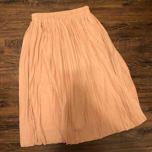 Pink Midi Skirt fully lined
